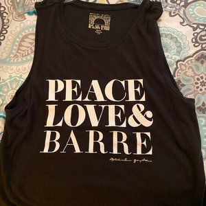 Spiritual Gangster Tank w/ Peace Love & Barre logo